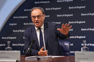 Governador do Banco da Inglaterra, Andrew Bailey (UE Mok/PA)